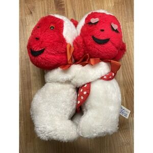 RARE Vintage Atlanta Novelty Gerber Foam Filled Plush Cuddle Hugging Monkeys